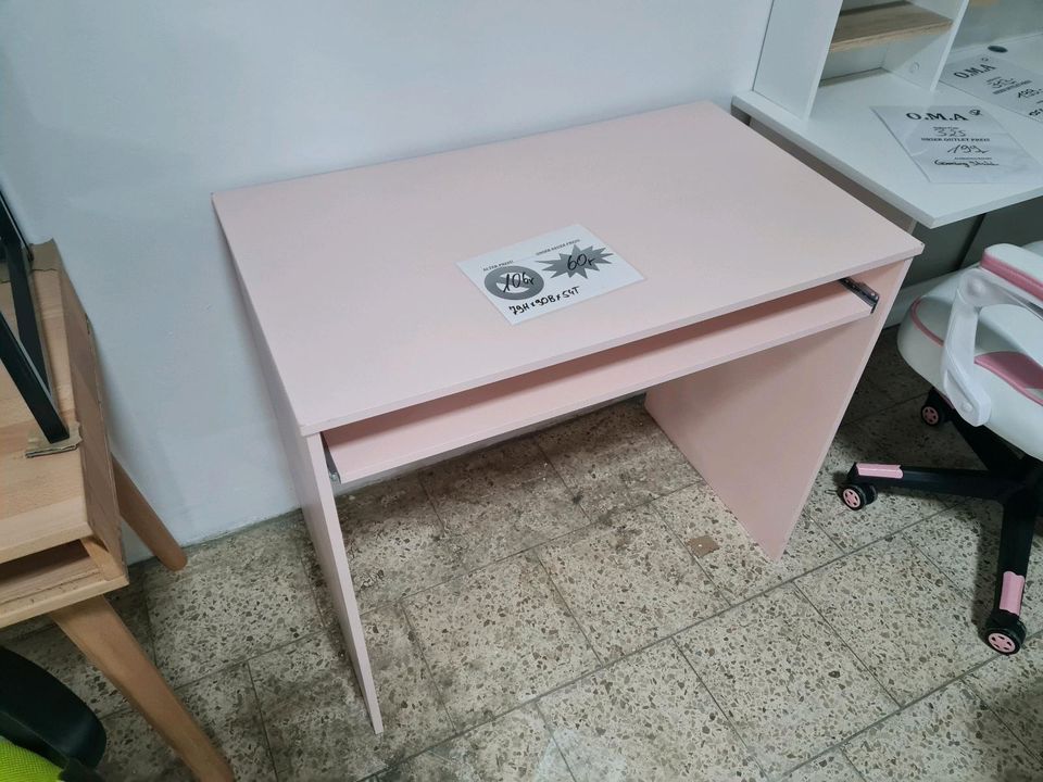 Schreibtisch Tisch Bürotisch Computertisch Pink Möbel UVP 106€ in Herbstein