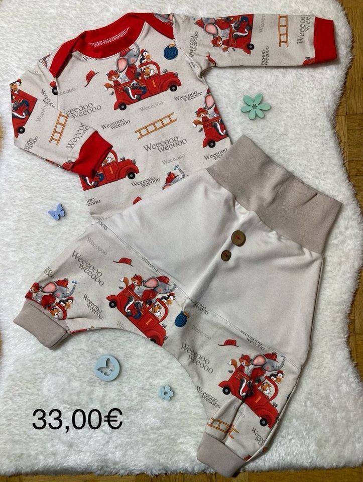 Handmade Sets Gr. 68 (Body/Schlupfshirt/Sweater & Hose) in Hofheim am Taunus