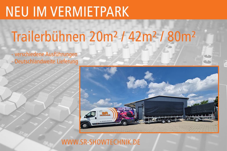 Trailerbühne / Bühnenanhänger mieten in Neuenkirchen