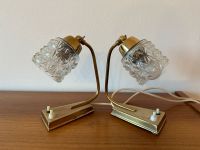 Nachttischlampen leuchten LämpchenRetro Vintage Glas Messing Gold München - Schwanthalerhöhe Vorschau