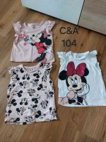 3x Minnie-Maus T-Shirt Gr. 104 C&A Bayern - Johanniskirchen Vorschau