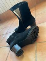 Rieker Schuhe Stiefel Fell warm schwarz Bayern - Mariaposching Vorschau
