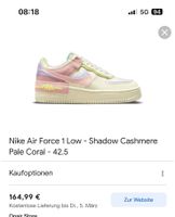 Nike Air Force low shadow cashmere pale coral Rheinland-Pfalz - Kaiserslautern Vorschau