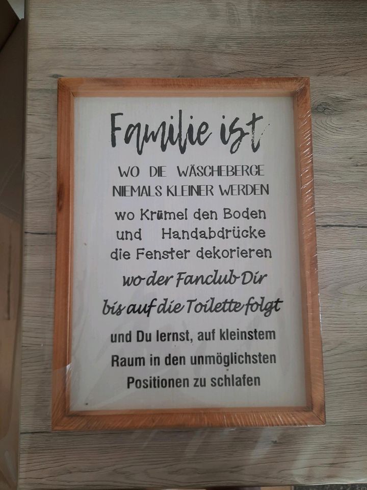 Deko Bild zum aufhängen, Geschenk, Familie in Erfurt