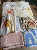Tischdecke Mitteldecke Deckchen alt bestickt und neu Konvolut Bayern - Rödental Vorschau