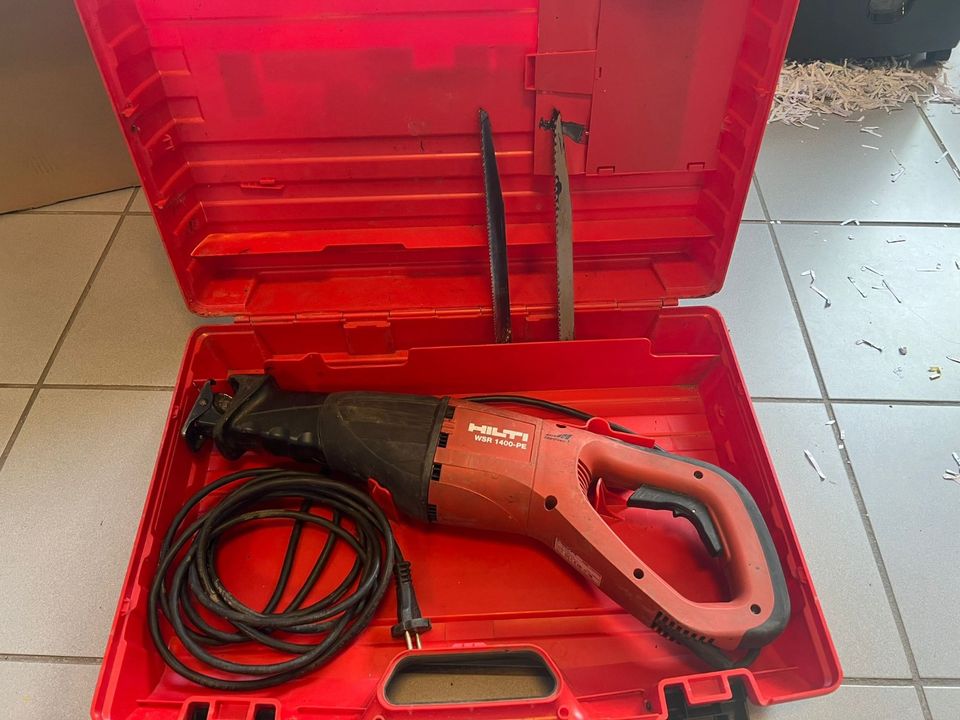 Hilti WSR 1400 PE Säbelsäge inkl. Koffer und Sägeblätter in Lotte