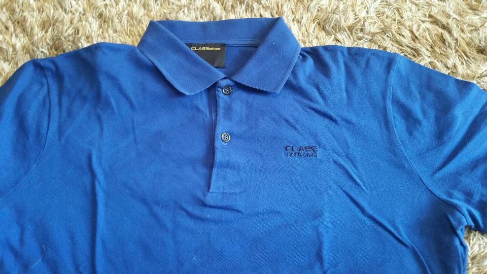 CLASS by Roberto Cavalli Herren Polo Shirt in Blau Gr. L in Warendorf