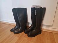 Stiefel Leder Kniehoche Stiefel 38 schwarz Süd - Niederrad Vorschau