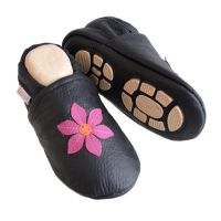 Pinkblume in schwarz Gr. 23/24 Liya's Lederpuschen Krabbelschuhe Bayern - Zirndorf Vorschau