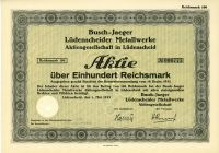 Historische Aktie Lüdenscheider Metallwerke Busch-Jaeger 1933 Nordrhein-Westfalen - Reichshof Vorschau