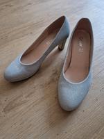 Gabor Pumps Silber Glitzer Gr. 7 Bayern - Vohenstrauß Vorschau