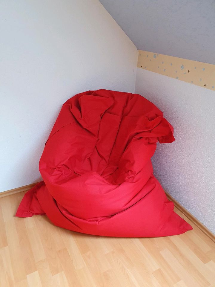 Sitzsack 170cmx130cm rot in Mittenaar