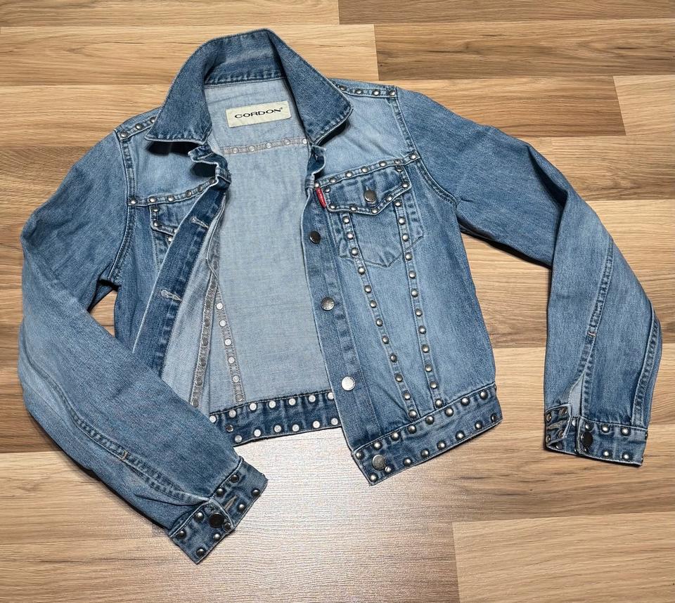 Rock’n’Roll Jeansjacke Nieten Gordon M 38 außergewöhnlich in Heddesheim