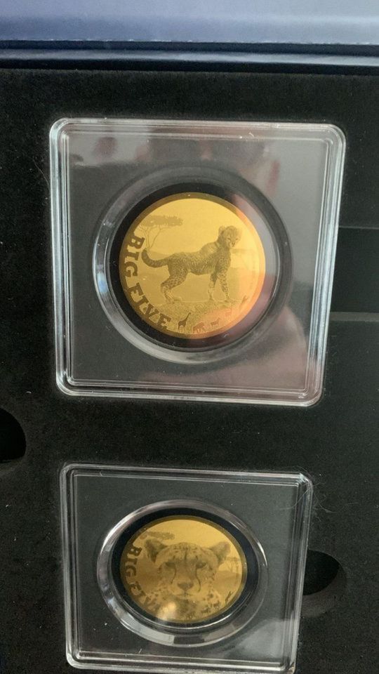 Goldmünzen 999er /40mm Konvolut in Sammelbox NEU mit Zertifkaten in Zützen