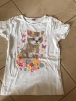 Katzen T-Shirt Gr. 128 Brandenburg - Fredersdorf-Vogelsdorf Vorschau