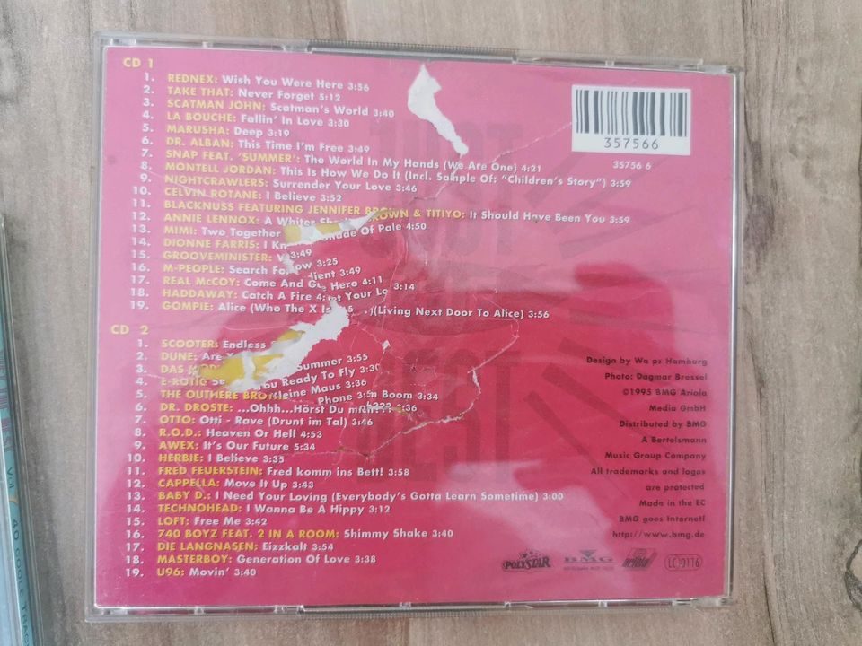 Alte CD Sammlung Just the Best Set von 1995 1996 1998 1999 in Gommern