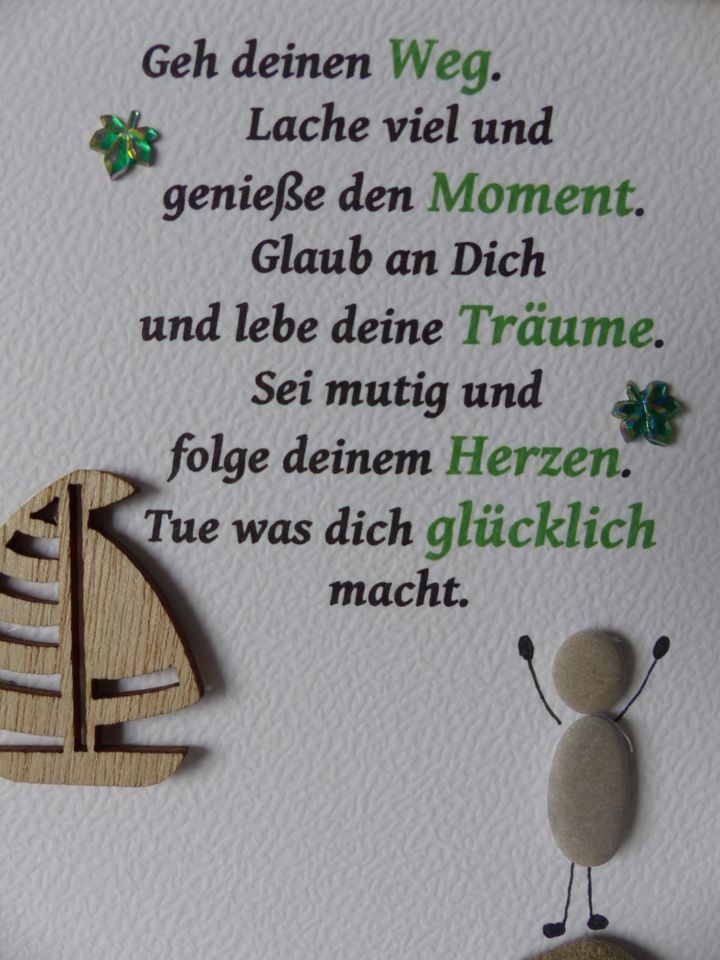 Steinbild / Bild / Geschenk / Kommunion/Konfirmation /Jugendweihe in Waldbröl