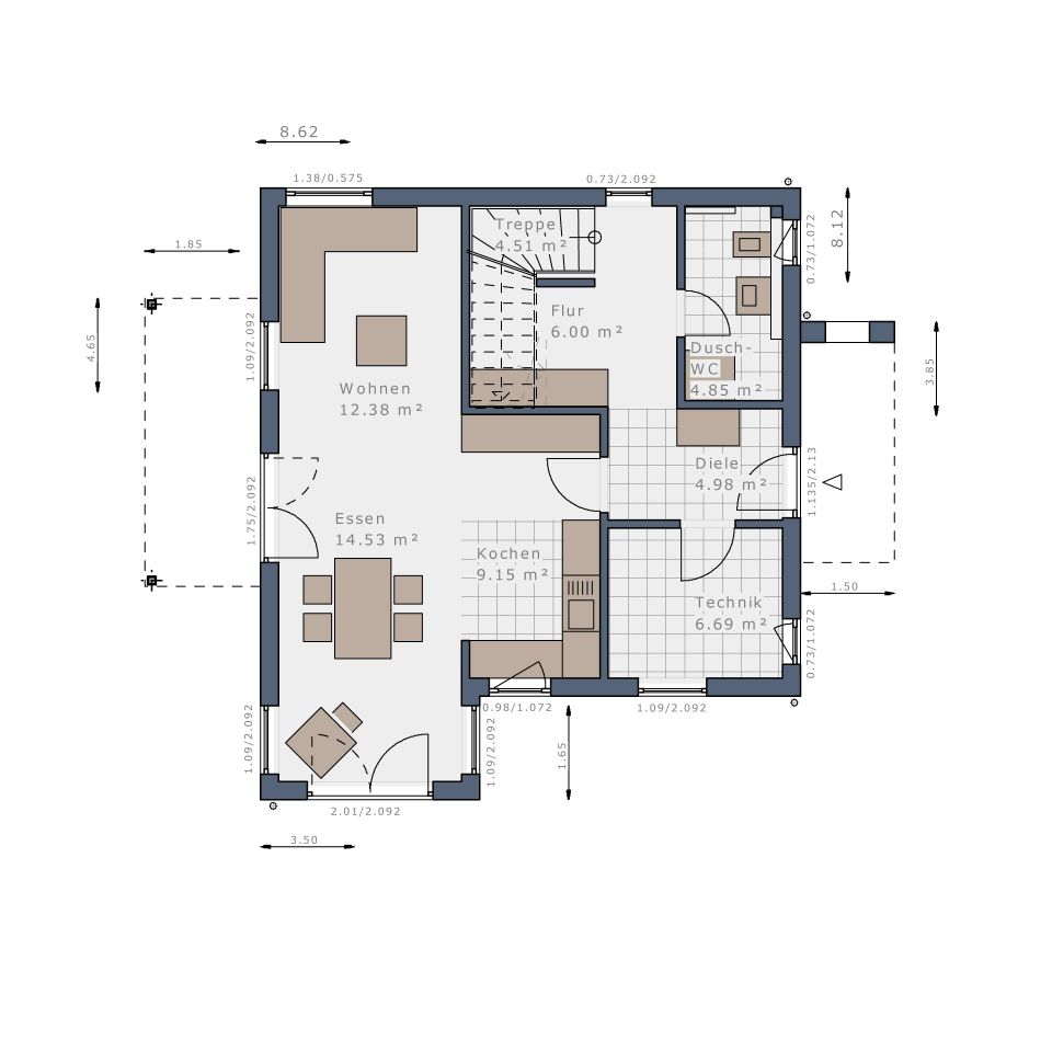 Die perfekte Wohlfühloase – Modernes Einfamilienhaus von Schwabenhaus in Baunatal