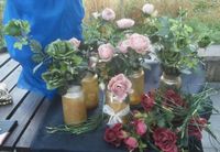 Hochzeit Seidenblumen zum Dekorieren Rosen/Kirschblüten Rheinland-Pfalz - Roßbach (Wied) Vorschau