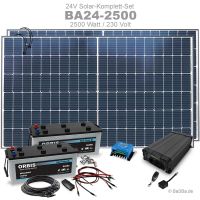 Neue Insel Solaranlage 2500W Komplettset 24V / 230V BA24-2500 Baden-Württemberg - Oberderdingen Vorschau