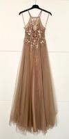 Vera Mont Abend-/Ballkleid mit Tüll Beige Pailletten Niedersachsen - Leer (Ostfriesland) Vorschau