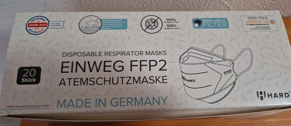 Masken Hard FFP2 für Kinder einzeln verpackt in Wolfsburg