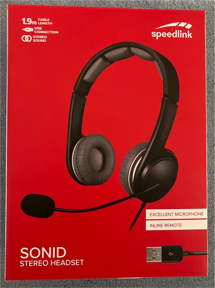 Speedlink sonid Stereo Headset NEU in Niedersachsen Wolfsburg