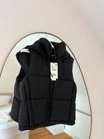 Wattierte Weste Zara schwarz XS Kapuze Saarland - Bexbach Vorschau