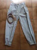 Zara Chino-Hose m. Jute-Gürtel Gr. M Bayern - Augsburg Vorschau