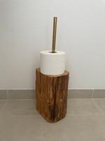 WC Rollenhalter Klopapierrollenhalter Gold Altholz Holz Bayern - Landshut Vorschau