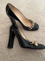 Red Valentino Schuhe Pumps High Heels schwarz gold 40 Blockabsatz Bayern - Karlshuld Vorschau