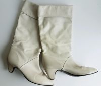 Vintage Lederstiefel, Cremeweis, 39 Pankow - Prenzlauer Berg Vorschau