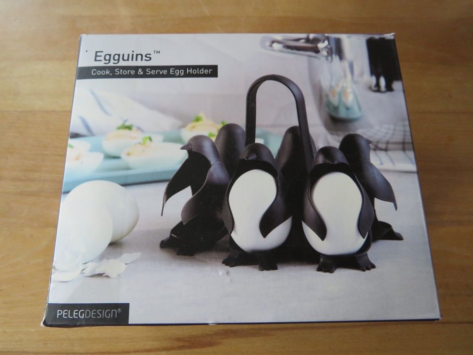 Egguins, Egg Holder, Eierhalter Pinguin, NEU, OVP