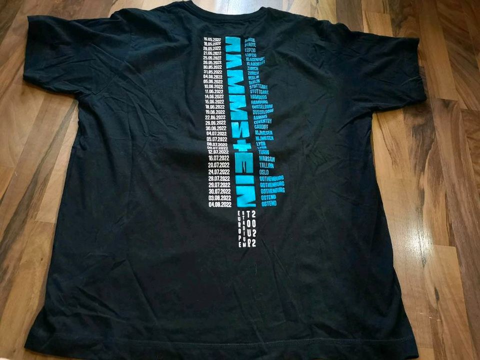 Rammstein T-Shirt Europe Tourshirt Berlin Hamburg 2022 2023 blau in Berlin