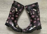 Gummistiefel Blue Cox schwarz mit Blumenmuster Gr. 37 Niedersachsen - Weyhe Vorschau