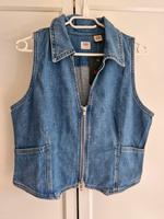 LEVI'S DAMEN LILOU DENIM VEST TOP JEANS JEANSWESTE JEANSOBERTEIL Hessen - Offenbach Vorschau