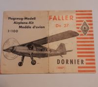 Faller Flugzeuge 1:100 Bauanleitung der Do 27 (1027)  in rot. Nordfriesland - Niebüll Vorschau