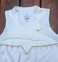 Sport Top NIKE Dri - Fit  M 38 weiß goldene Akzente Leipzig - Dölitz-Dösen Vorschau