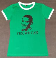 Yes we can! Barack Obama Girlie Shirt in S Nordrhein-Westfalen - Mönchengladbach Vorschau
