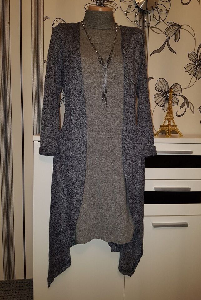 TOM TAILOR Longcardigan mit Etuikleid Rollkragen Jerseykleid Gr.L in Amberg