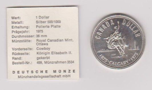 1 Dollar Elisabeth II Kanada Silber 500/ 1000 #5 in Taunusstein