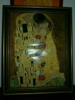 Alter Bilderrahmen Gold Poster Gustav Klimt Kuß Wasserschlange Berlin - Charlottenburg Vorschau