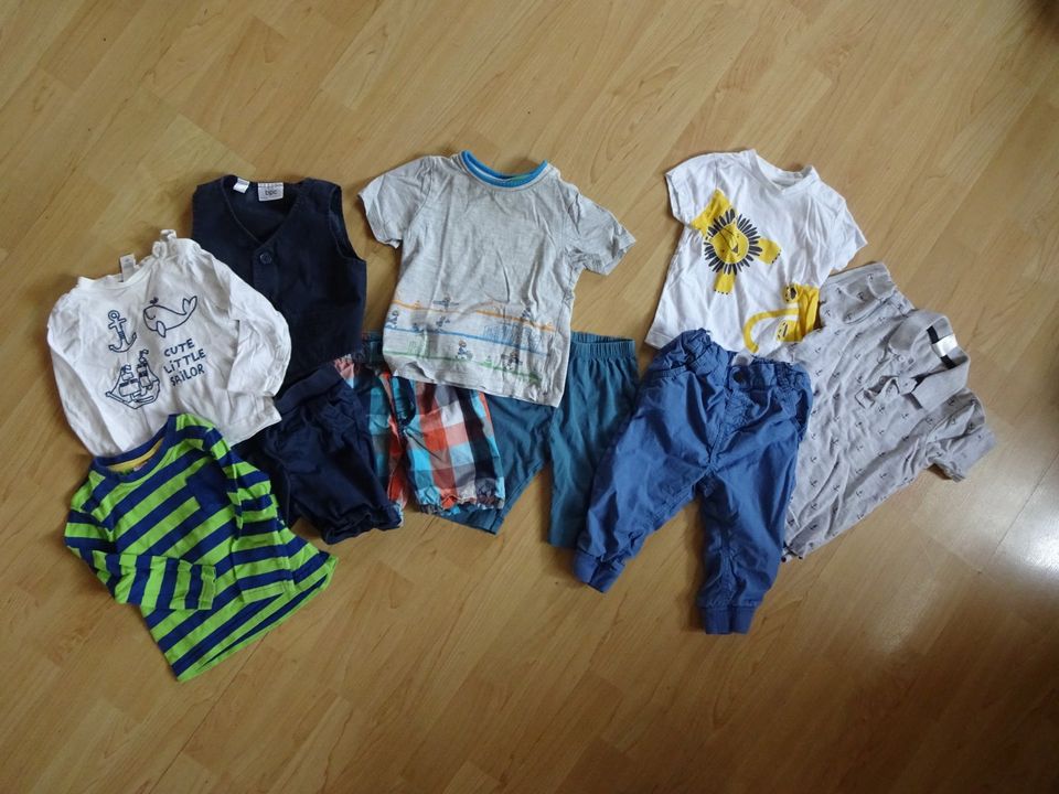 10tlg. Kleiderpaket Jungen, Gr. 80, T-Shirt, Hosen, Kinder in Schweinfurt