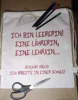 Beutel ich bin Lehrer / ich bin Lehrerin Spruch Jute Rheinland-Pfalz - Koblenz Vorschau