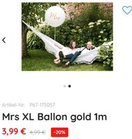 Hochzeitsdeko  - mr+mrs Ballon Schwerin - Altstadt Vorschau