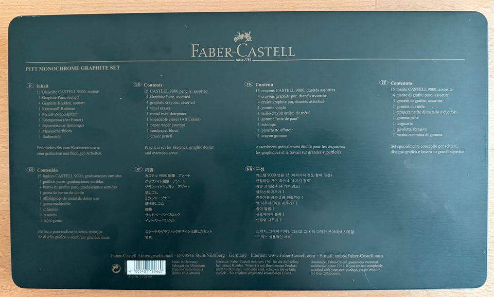 Faber-Castell Art & Graphic, PITT Monochrome, Graphite Set, neu in Fulda