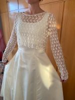 Italienisches Brautkleid aus Seide creme Baden-Württemberg - Waldstetten Vorschau
