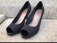 Neuwertig: Pumps / Peeptoes von s.Oliver in schwarz, Größe 38 Baden-Württemberg - Ulm Vorschau