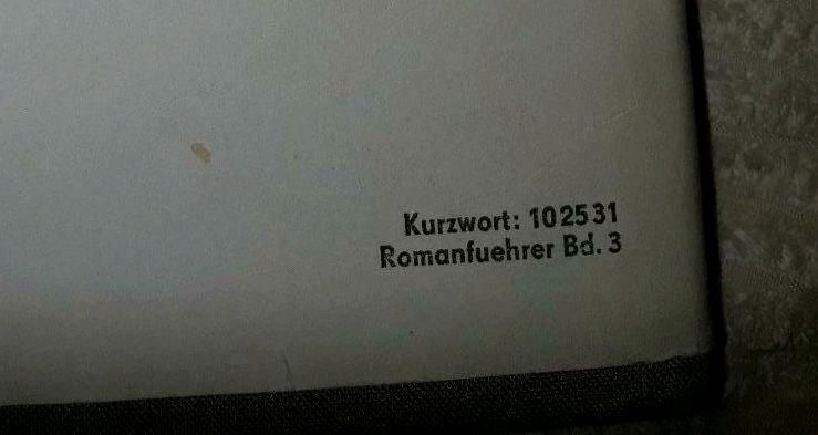 "Romanführer A bis Z" Band III☆Literaturgeschichte☆Volk u. Wissen in Worbis