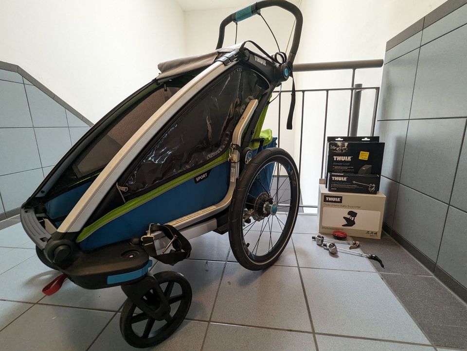 THULE CHARIOT SPORT 1 Fahrrad-Anhänger gepflegter Zustand Zubehör in Jena